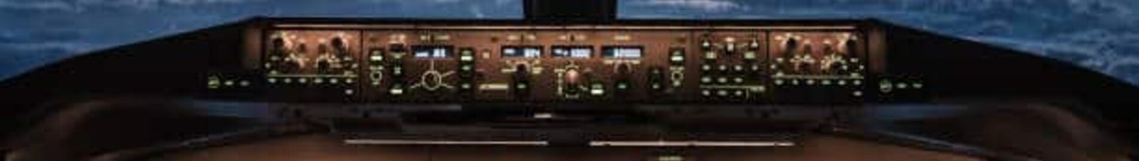 cockpit couché de soleil