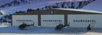 Courchevel location helicoptere