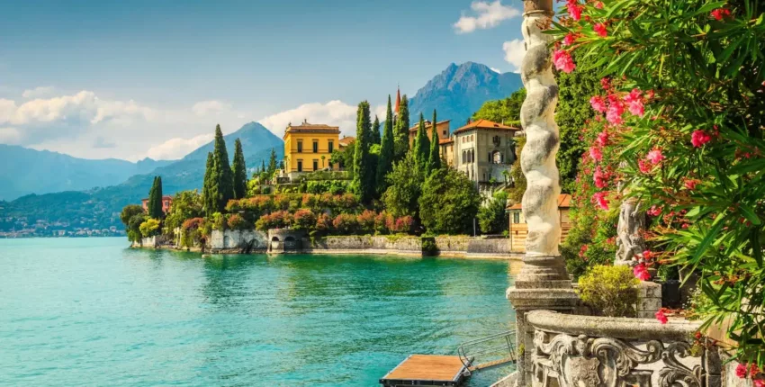 lago como jet elicottero